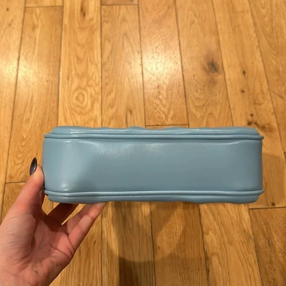 JW PEI Powder Blue Ruched Shoulder Bag - Picture 7 of 7